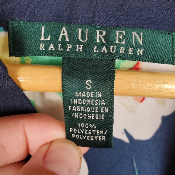 Lauren Ralph Lauren Multicolor Floral Blouse. SMALL - Picture 3 of 9